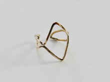 Load image into Gallery viewer, Empty Diamond Midi Ring