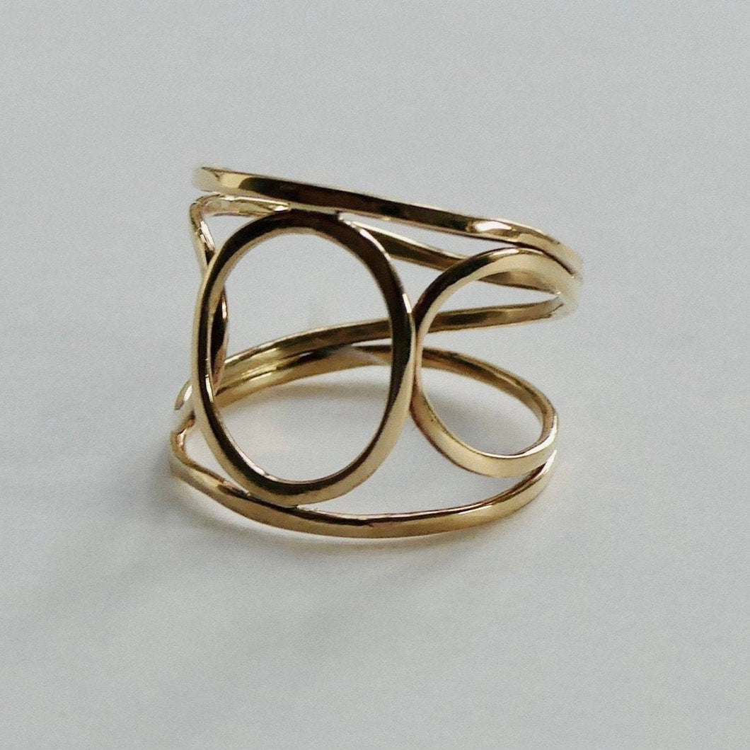 Bent and Hammered Ring