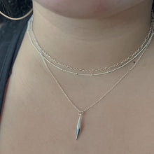 Load image into Gallery viewer, Silver Spike Necklace
